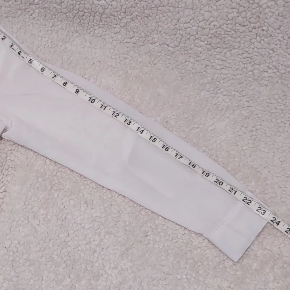 Notations White Collared Long Sleeve Tops Size L Roll Tab 100% Polyester - Picture 11 of 15
